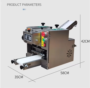 Stainless Steel Motorized Multifunctional Roti <b>Maker</b> Pita Bread <b>Dough</b> Press Sheeter <b>Machine</b> Dumpling Wrapper Flat Bread Tortilla - Product Image 6