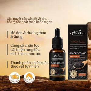 Aceite Orgánico <span class=keywords><strong>de</strong></span> 30ml para el Crecimiento del Cabello con Sésamo Negro y <span class=keywords><strong>Romero</strong></span>, Suero Natural a Base <span class=keywords><strong>de</strong></span> Hierbas y Jengibre Contra la Caída del Cabello para Cabello Fino y Escaso - Product Image 6
