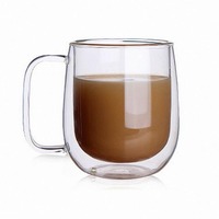 Tasses à café en verre à double paroi isolées, idéales pour cappuccino, thé et latte – Vente chaude