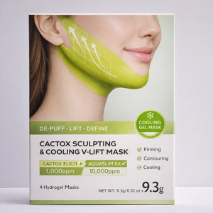 <span class=keywords><strong>Masque</strong></span> liftant Cactus V Line, raffermissant, anti-rides, hydratant, hydrogel, amincissant, raffermissant les rides, <span class=keywords><strong>double</strong></span> <span class=keywords><strong>menton</strong></span>, <span class=keywords><strong>masque</strong></span> visage en forme de V - Product Image 4