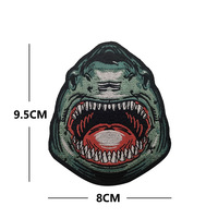 Prêt à expédier : Patch brodé Motif Loup Furieux, Crocodile, Ours Noir, Bête, Badge de moral pour Sacs à dos tactiques, Casquettes, Gilets tactiques