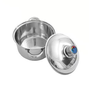 Ensemble de woks en acier inoxydable de haute qualité, vente en gros d'usine, avec couvercle en verre, capacité 20L, compatible gaz et induction, ustensiles de cuisine - Product Image 4