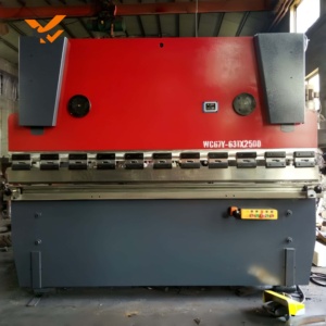 WC67K 시리즈 63T 2500mm NC 프레스 브레이크 유압 벤딩 머신 (금속 가공용 E21 컨트롤러 포함) - Product Image 2