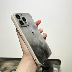 Nubes oscuras Avión Impresión Borde recto Silicona TPU Funda para teléfono móvil para Iphone X Xr Xs 11 12 13 14 15 16 17 Pro Max - Product Image 6