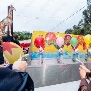 <span class=keywords><strong>Gioco</strong></span> di Sparo d'Acqua con Palloncini per 4 Giocatori, <span class=keywords><strong>Gioco</strong></span> <span class=keywords><strong>Interattivo</strong></span> con Pistole ad Acqua per Carnevale, Attrezzatura per Stand Fieristici - Product Image 5