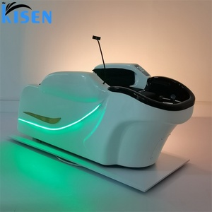 KISEN Lit de lavage électrique pour salon de beauté, équipement de massage et de spa capillaire, fauteuil de shampoing inclinable - Product Image 4