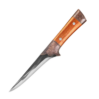 Pisau Dapur Profesional Chef 6/7 Inch Grosir, Baja Karbon Tinggi 3Cr13 Stainless Steel, Pisau Pemotong Tulang Tajam, Pisau Jagal