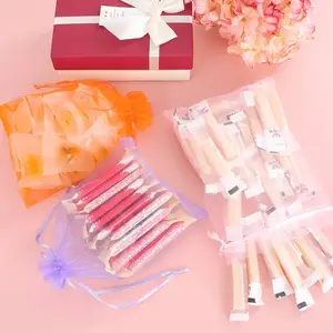 5*7CM 100pcs Sheer Organza Gift Bags Wedding Favor Bags With Drawstring Jewelry Pouches Party Festival Candy Bags