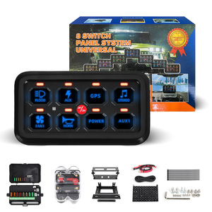 8 <b>Switch</b> Panel System Universal 12V 9-30VDC Off-Road Vehicle Control <b>Box</b> <b>With</b> LED Display For Wrangler - Product Image 2