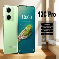 13C Pro 4GB+64GB HD Geniş Ekranlı Android 13 Akıllı Telefon Çift SIM 4000mAh Pil Yüz Tanıma 3G Tam Şebekeli İngilizce İşletim Sistemli