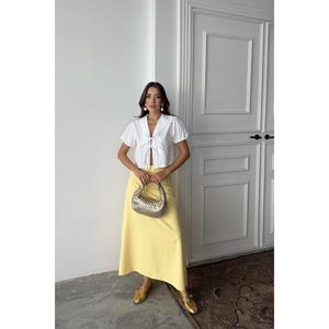 Chemise à col en dentelle blanche pour femmes, popeline, style vintage doux, respirante, à porter au quotidien - Product Image 6