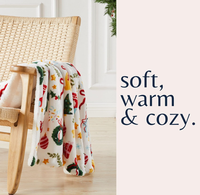 Jeté de Noël en sherpa - Couverture imprimée pour les fêtes, super douce, pour canapé, fauteuil ou lit - Douce, luxueuse et moelleuse, pour les fêtes