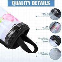 Sac de rangement suspendu en PVC transparent, moderne et minimaliste, pour tapis de mahjong, tapis de jeu d'échecs, tapis de jeu de cartes, étui enroulable à double fermeture éclair