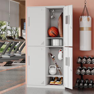 Archivador Metálico MYOUBAO, Armario de Almacenamiento de Acero con Cerradura Personalizada, Estantes Ajustables, <span class=keywords><strong>Taquilla</strong></span> de Seguridad Metálica - Product Image 5