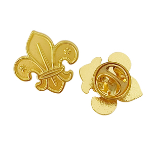 Pin de Esmalte Metálico con Diseño de Flor de Lis, Insignia de <span class=keywords><strong>Scouts</strong></span>, Distintivo de Mérito, Broche Floral, Pin Personalizado para Uniforme, para Camping - Product Image 5