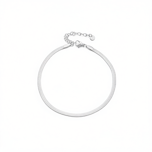 Amy Amy Fashion <b>Anklet</b> Stainless Steel <b>Silver</b> Plated Classic Style For Women Gift Jewelry T2021 - Product Image 3