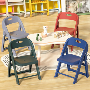 Folding Plastic Chair For Kids And Adults Home Garden Use Non Slip Backrest Study Outdoor Picnic Chair - Product Image 1