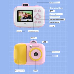 DC503 HD Beleza Imprimir Câmera Instantânea Inteligente Brinquedo Digital Infantil Inteligente Câmera Instantânea Digital para Crianças Atacado - Product Image 4