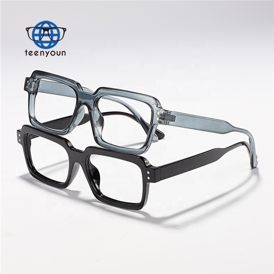 Teenyoun Eyewear Professional Manufacture Cheap Glasses Hot Selling Vintage Women Men Square Pc Frame Eyeglass