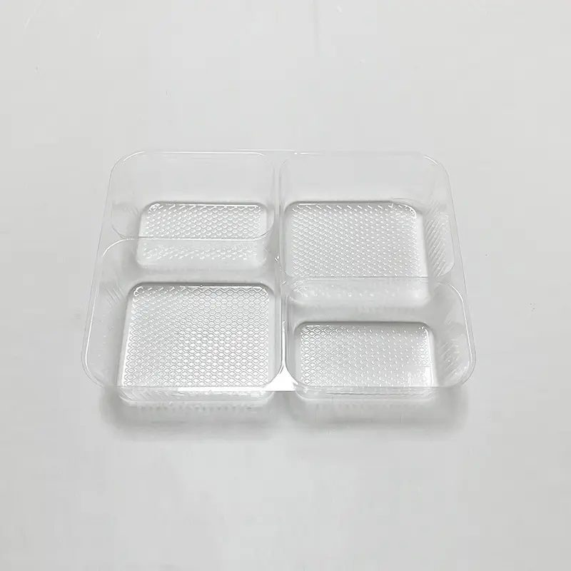 Ustomied-caja de embalaje de ampolla de grado alimenticio, bandeja interior para pastel de Luna, bandeja de pastelería para aperitivos horneados