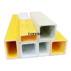 โปรไฟล์ FRP แบบพัลทรูชั่น ท่อสี่เหลี่ยมพลาสติกเสริมใยแก้ว - Product Image 1