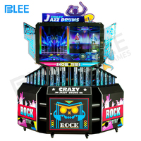 Machine de jeu vidéo musicale d'arcade avec batterie de jazz, machine de jeu électronique DJ à monnayeur avec prise en charge du japonais et de l'anglais