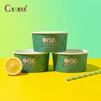 Bol en papier jetable biodégradable de qualité alimentaire 500 ml 750 ml 900 ml, bol à salade écologique, logo personnalisé, kraft doré