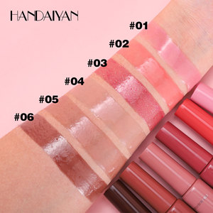 ลิปกลอสเนื้อเจลลี่ 6 สี เงางาม ชุ่มชื้น ไม่ติดแก้ว กันน้ำ ติดทนนาน 24 ชม. ขายส่ง - Product Image 3