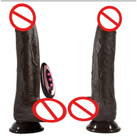 Fernbedienungsfähiger Kabelloser Teleskopischer Realistischer Tanzender Dildo Vibrator mit Weicher Spitze, Wasserdicht, Umweltfreundlich, Heizfunktion, Spaß für Frauen