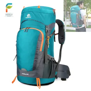 Mochila impermeable de viaje para acampada, bolsa grande multifunción para viaje, 65L, senderismo al aire libre, mochilas escolares para adolescentes