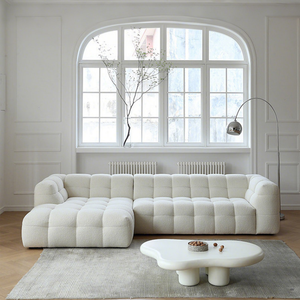 โซฟาโมดูลาร์แบบประกอบได้ Cloud Compression, โซฟาผ้า Boucle แบบประกอบได้อิสระ, ขนาดสั่งทำพิเศษสำหรับห้องนั่งเล่นสมัยใหม่ - Product Image 2