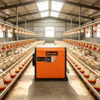 Chauffe-gaz portable LN70NGTE-F C-S-A CE à chauffage rapide pour élevage avicole