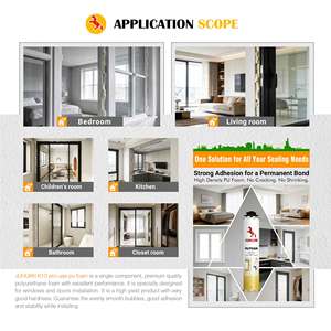 <span class=keywords><strong>Mousse</strong></span> PU noire haute performance K99 <span class=keywords><strong>pour</strong></span> le collage et l'isolation des pénétrations de tuyaux - Product Image 5