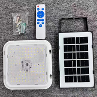 Plafonnier solaire LED super lumineux Lampes à cellules solaires Utilisation intérieure pour la maison Jardin Chambres rurales Salles de bain Balcons Couloirs