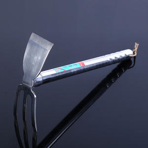 Râteau de jardin en acier inoxydable double extrémité 390 mm, outil de motteuse pour creuser et cultiver, directement de l'usine - Product Image 3