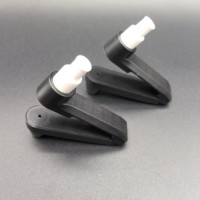 Clip antivol EAS pour soutien-gorge, étiquette rigide, aiguille invisible, système RF 58kHz, utilisation en supermarché, détection jusqu'à 1,5m, verrouillage à trois boules, ABS
