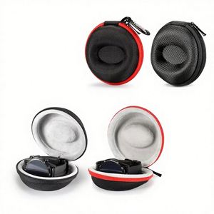 Boîte de présentation de montre de luxe écologique avec fermeture éclair, mini étui de rangement portable en EVA rigide et étanche pour montre - Product Image 1