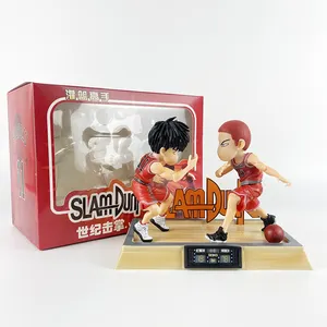BJ Anime SD SLAM DUNKEN Q Ver. 16cm Sakuragi Hanamichi with Rukawa Kaede Victory High Fives Funny Figura Basketball Dolls Gifts
