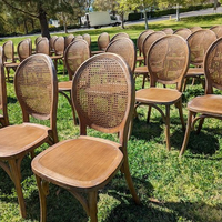 Reçine Yemek Sandalyesi Vintage Oval Sırtlı Hasır Sandalye İstiflenebilir Dış Mekan Veranda Sandalyesi Düğün, Etkinlik, Bahçe, Restoran, Ev Kullanımı için