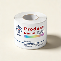 Étiquettes personnalisées pour flacons de 3 ml à 30 ml, adhésives, en PVC vinyle, imperméables, résistantes aux UV et à la chaleur, respirantes, avec code-barres robuste