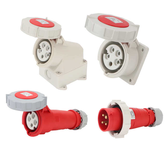 Industrial Plug 16A 32A 63A IP 67 New Type Male and Female Industrial Plug and Socket 380/220V Waterproof Connector Plug 3 Pole