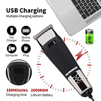 HIENA-HT-11 mesin pencukur rambut elektrik nirkabel, mesin pemotong rambut, Kit perawatan tukang cukur profesional, pengisian daya USB, harga pabrik
