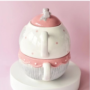 Bộ ấm chén pha trà kiểu Mỹ, chất liệu gốm sứ, có lọc, dùng được cho trà và cà phê - Product Image 2