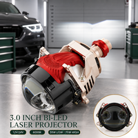 Vente Directe – Projecteur de Phare Bi-LED Laser à Double Optique de 3 Pouces, 6000K, 12V/24V, Faisceau Haut et Bas, Lentille de Rétrofit Automobile