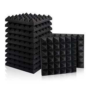 <span class=keywords><strong>BONNO</strong></span> – lot de 12 panneaux en mousse acoustique 2 "X 12" X 12 ", Absorption acoustique insonorisante, isolation acoustique - Product Image 1