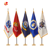 Drapeaux de bureau en plastique et Nylon personnalisé, drapeau, moins cher, Base en polyester, pour bureau national
