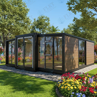 FLKT Maison préfabriquée à assemblage rapide et économique, conteneurs préfabriqués extensibles de 20 et 40 pieds, maison mobile pliable moderne, bureau