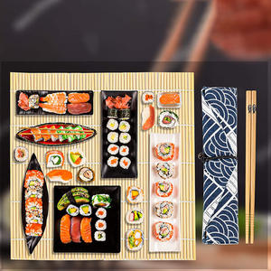 Accesorios BAMBUS para máquina de <span class=keywords><strong>Sushi</strong></span>, molde de arroz, esparcidor de paletas, Kit de rollo de platos con alfombrilla de máquina Bazooka, herramientas de Bambú - Product Image 4