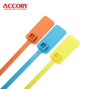 Marca fácil etiquetas cabo de identificação nylon zíper, etiqueta de cabo de marcador de plástico 150mm auto-travamento gravatas de cabo de marcador