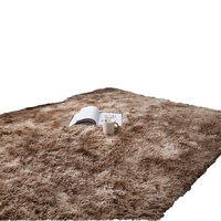 Grand tapis luxueux en microfibre tressée pour la maison, réversible, lavable, avec envers antidérapant en PVC, adapté aux animaux domestiques